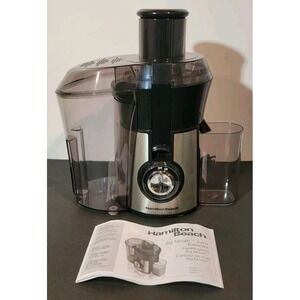 Hamilton Beach Juicer Machine Big Mouth Extractor Black 1467601 New Open Box